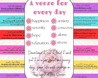 Islamic Quran Verse Jar: Daily Inspiration (PDF Download)