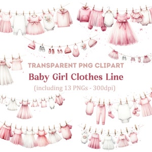 Baby Clothes Hanging Clipart Transparent PNG Hd, Cute Baby Clothes Hanging  On The Rope, Baby Shower, Fashion, Cute PNG Image For Free Download