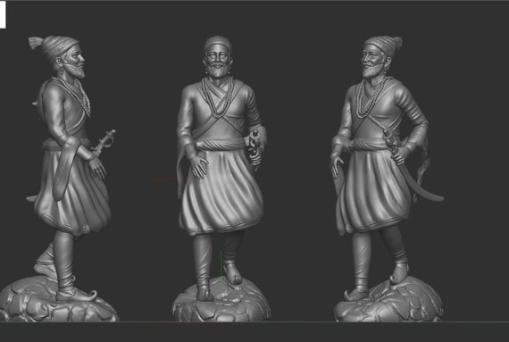 Shivaji Maharaj 3d, Black And White HD phone wallpaper | Pxfuel