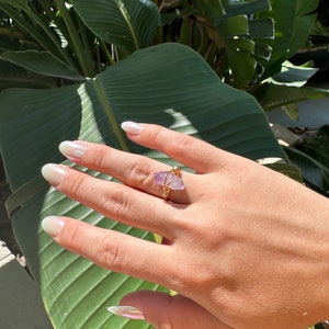 Raw Amethyst ring