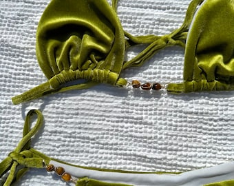 Velvet Tigers eye Bikini Set