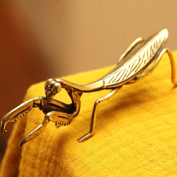 Gottesanbeterin Insekten Statue Mini Figur Skulptur | Kleines Geschenk Freunde Familie Geburtstag Weihnachten | Vintage Antik Raum Home Deco