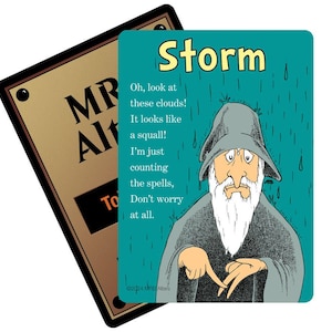 Whimsical Storm counter cards for MTG Illustrated by MRB Alters, Foil or Non-foil, Printed on premium cardstock