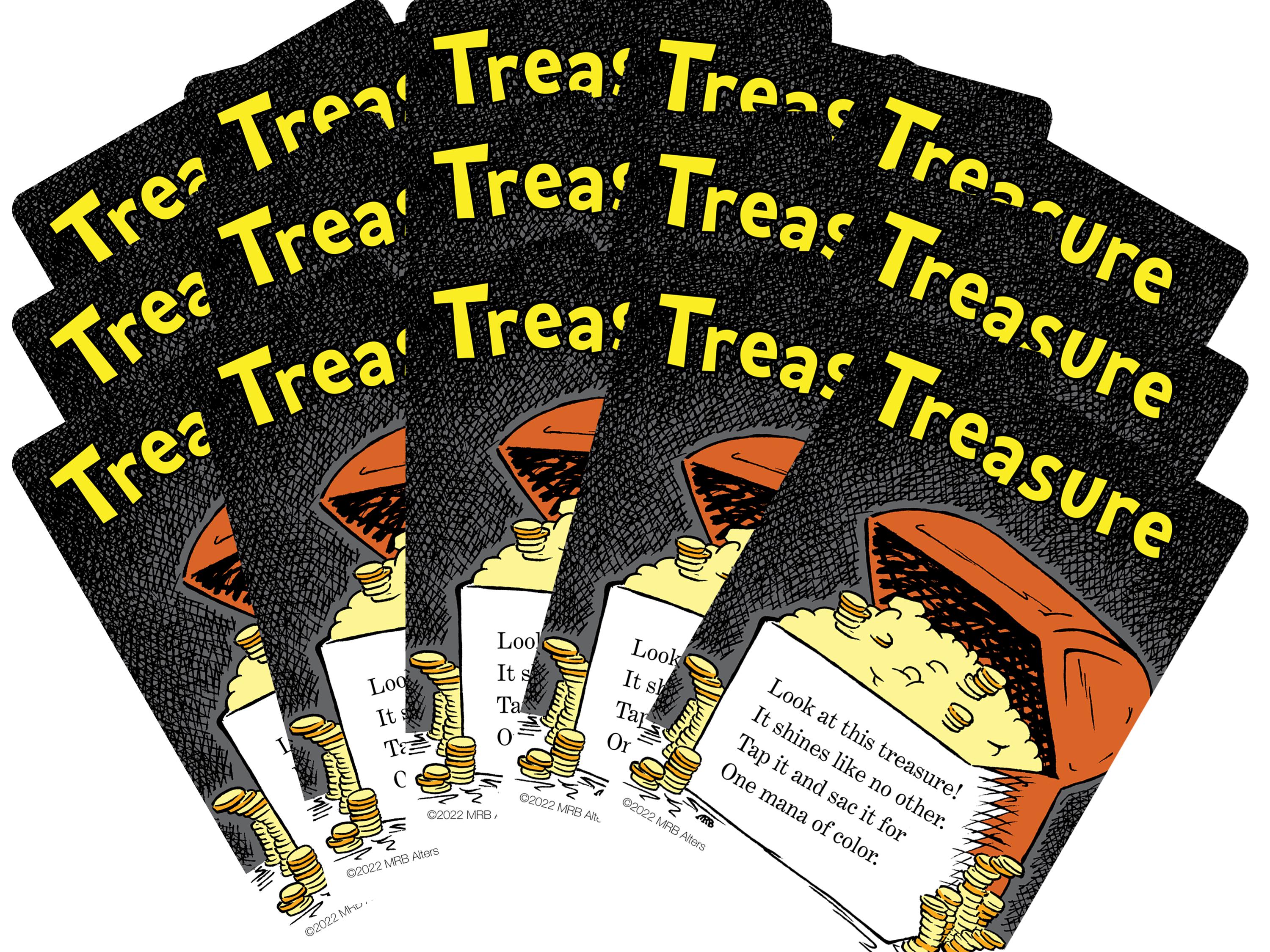 Whimsical Treasure Token Cards for MTG Illustrated by MRB Alters ...