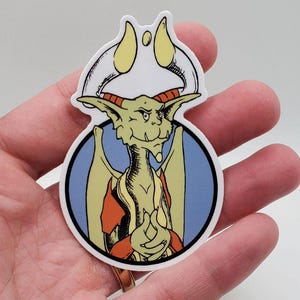 Whimsical Nicky Vinyl sticker for deck boxes, card binders, and water bottles. High quality premium vinyl!