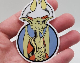 Whimsical Nicky Vinyl sticker for deck boxes, card binders, and water bottles. High quality premium vinyl!
