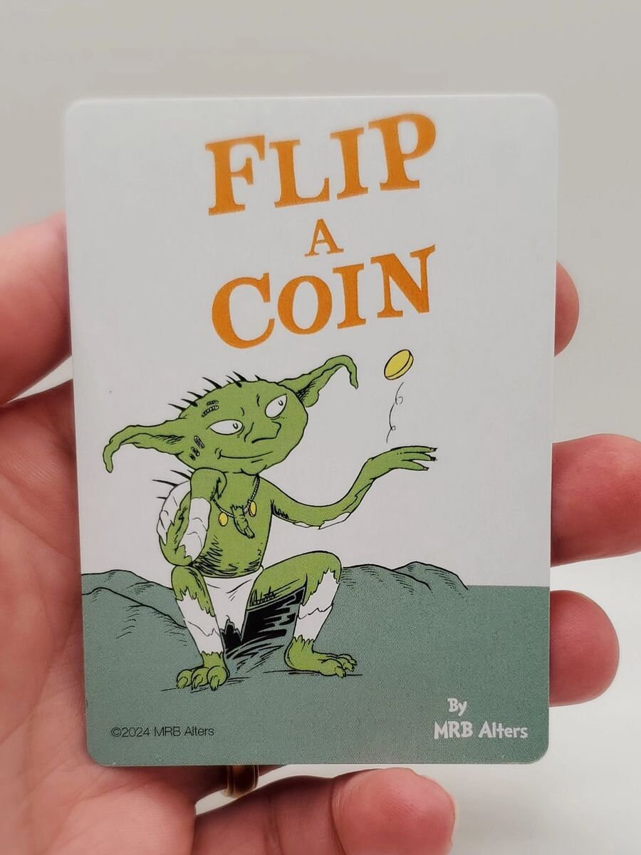 Whimsical Coin Flip Trigger Reminder Token for MTG Illustrated by MRB  Alters, Foil and Non-foil, Printed in Premium Quality Cardstock - Etsy