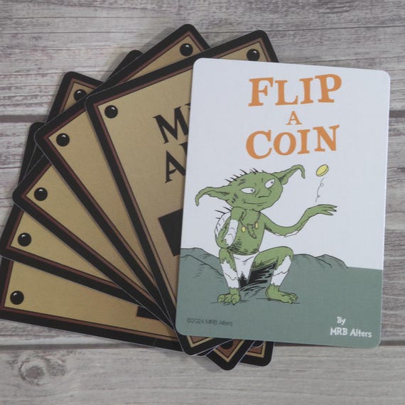 mtg flip card token Stainless Steel Cat - Metal Tokens coin flip mtg cards All