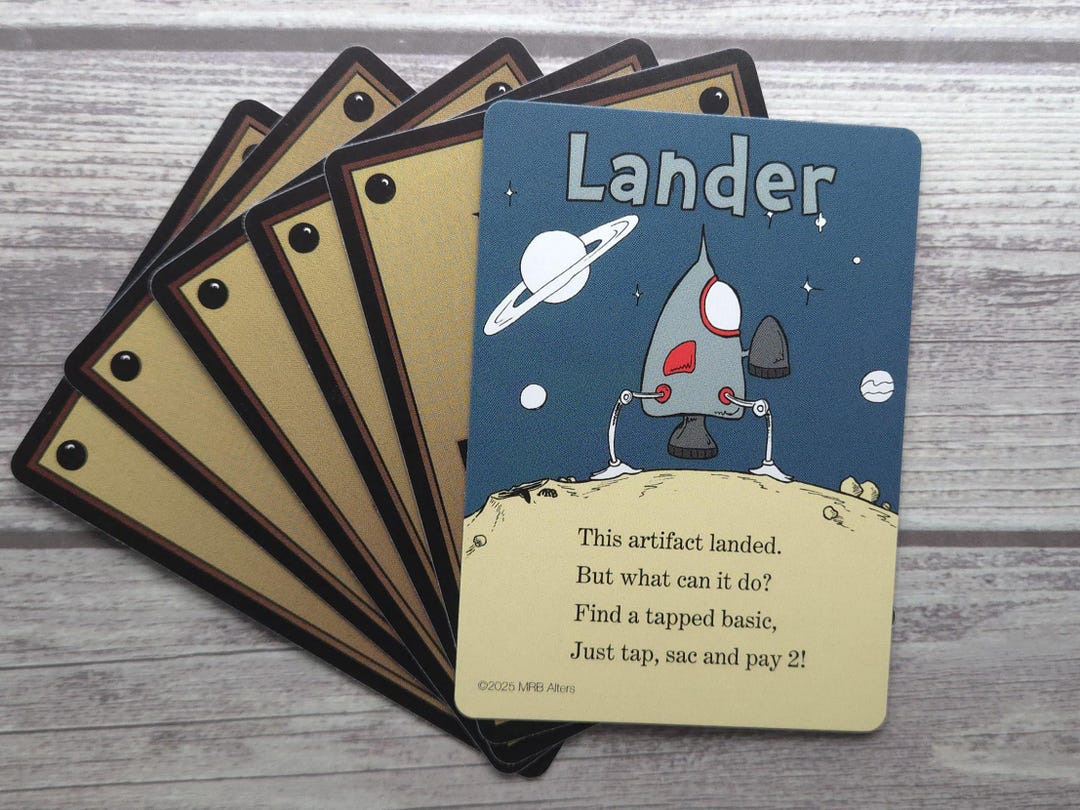 Whimsical Lander Token Cards for MTG Illustrated by MRB Alters, Foil or ...
