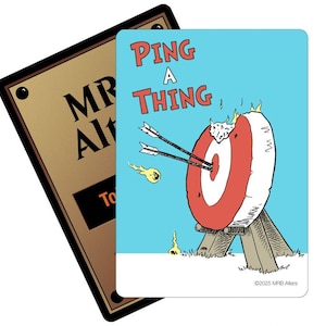 Whimsical 1 Damage Trigger Reminder Token for MTG Illustrated by MRB Alters, Foil or Non-foil, Printed on premium quality cardstock