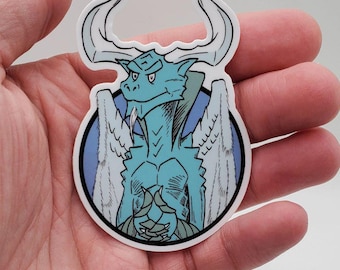 Whimsical Eugene Vinyl sticker for deck boxes, card binders, water bottles. High quality premium vinyl!