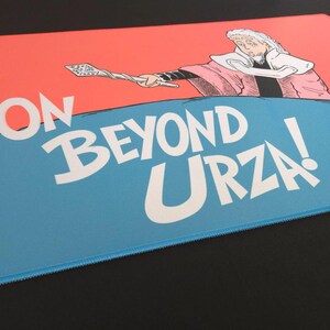 Whimsical Urza MTG Playmat 24 by 14 inch Stitched edge Premium Neoprene Desk Mat for Magic MTG Gifts and Accessories for Gamers image 5