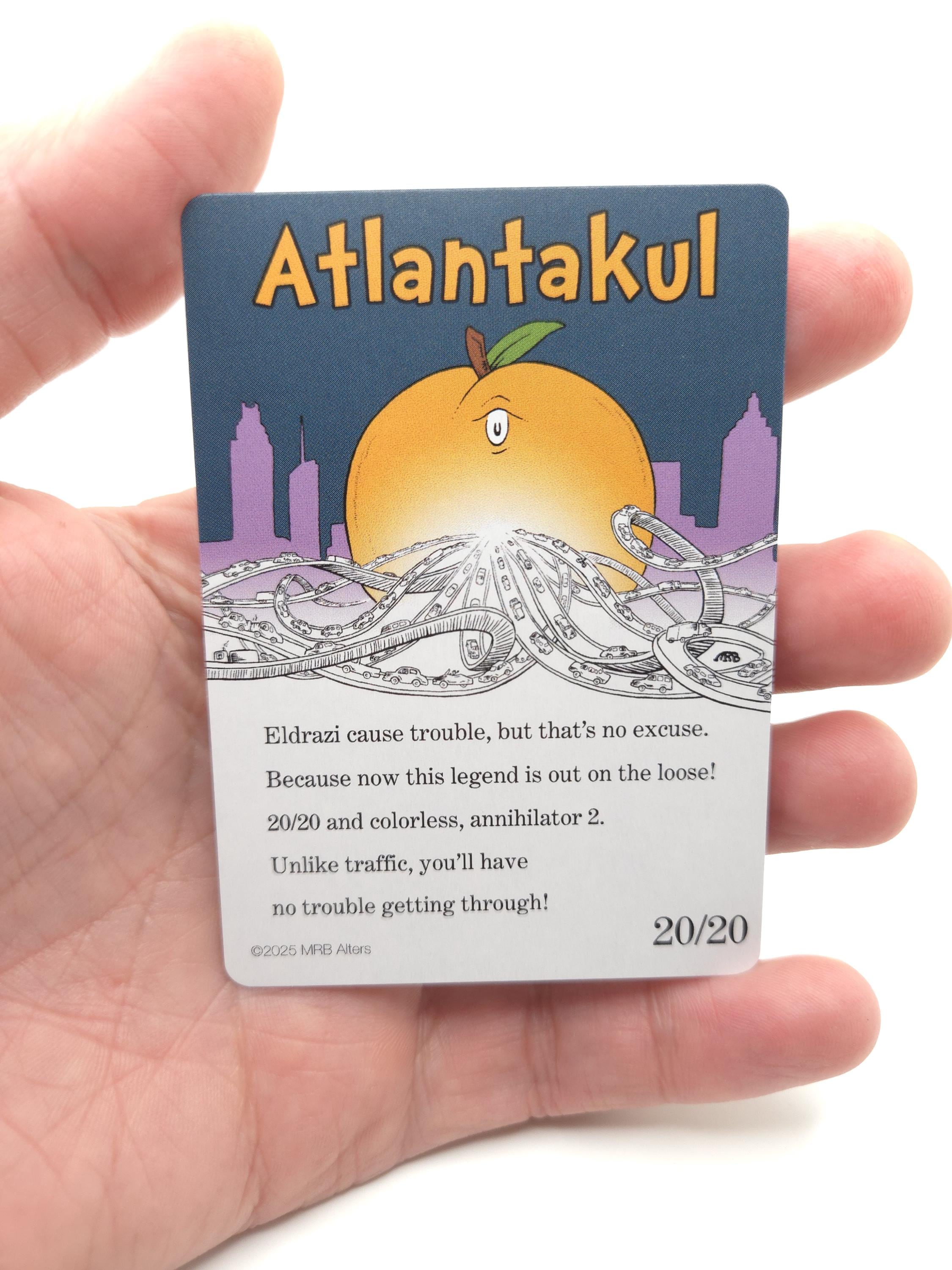 Whimsical Atlantakul Token for MTG Illustrated by MRB Alters, Foil