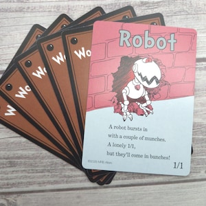 Whimsical Robot token cards for MTG Illustrated by MRB Alters, Printed on premium cardstock