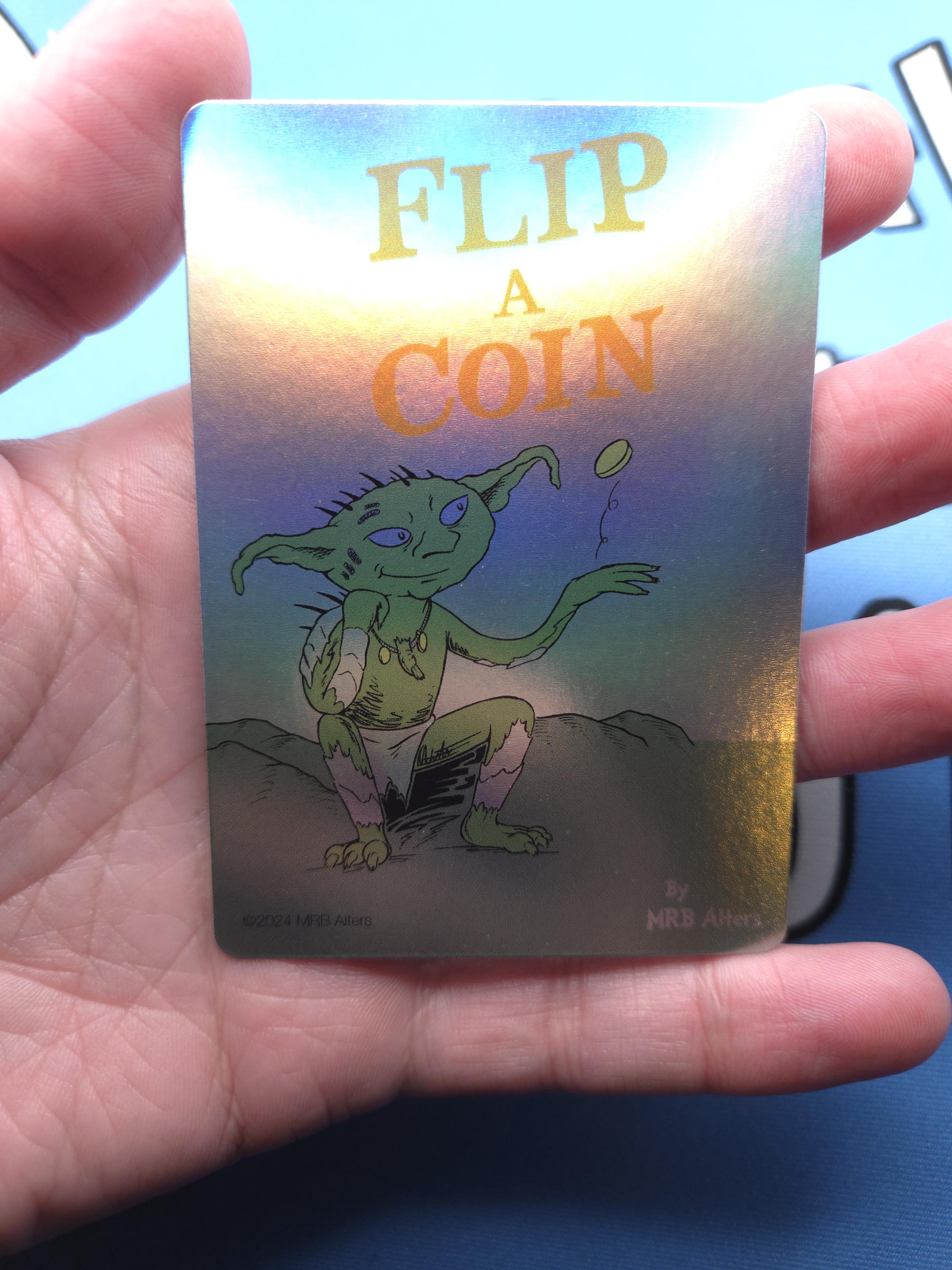 Whimsical Coin Flip Trigger Reminder Token for MTG Illustrated by MRB Alters, Foil and Non-foil, Printed in Premium Quality Cardstock - Etsy Whimsical Coin Flip Trigger Reminder Token for MTG Illustrated by MRB Alters, Foil and Non-foil, Printed in Premium Quality Cardstock - Etsy