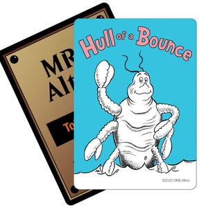 Whimsical Hullbreaker trigger reminder cards for MTG Illustrated by MRB Alters, Foil or Non-foil, Printed on premium quality cardstock