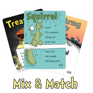Mix and Match 3 Non-foil Whimsical tokens for MTG Illustrated by MRB Alters, Printed on premium quality cardstock