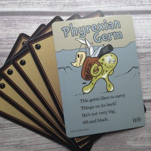 Tarjetas de fichas de germen caprichoso para MTG ilustradas por MRB Alters, con y sin foil, impresas en cartulina premium