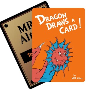 Grillige Draw Trigger Reminder Token voor MTG, geïllustreerd door MRB Alters, gedrukt op premium kwaliteit karton