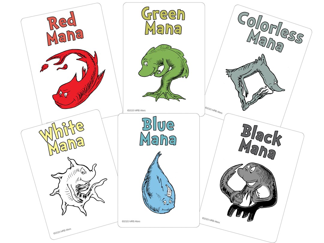Whimsical Mana Tracker Set for MTG Proxy Card Gift Set - Foil or Non ...