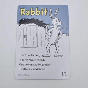 Whimsical Rabbit-tokenkaarten voor MTG, geïllustreerd door MRB Alters, gedrukt op premium karton afbeelding 6