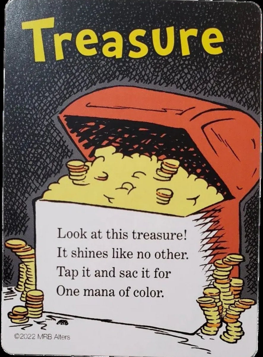 Whimsical Treasure Token Cards for MTG Illustrated by MRB Alters ...