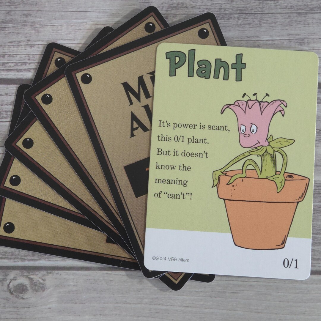 Whimsical Plant Token Cards for MTG Illustrated by MRB Alters, Foil and ...