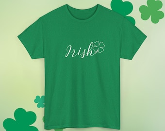 St Patrick's Day Irish T-Shirt, Clover Shamrock Graphic Tee