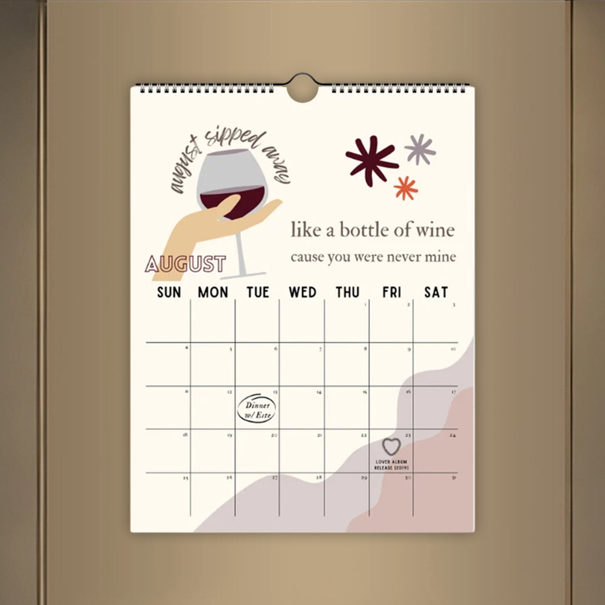 2024 Taylor Swift Roaring Twenties Calendar Swiftie Eras Tour Gift for