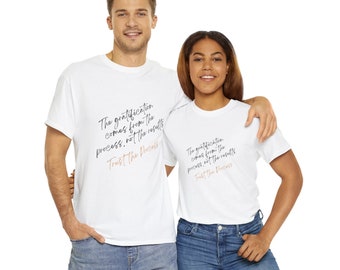 Camiseta con cita motivacional de estilo minimalista / Camiseta con tipografía inspiradora