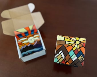 Sunset Coaster 4 set | 3.5"