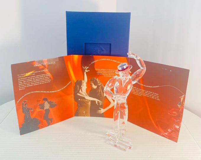 Vintage Swarovski Crystal "Antonio" Magic of Dance Figurine (2003) w/ Original Box & Handbook