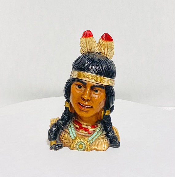 エステートセール 1974 VTG ネイティブアメリカンインディアンヘッド 