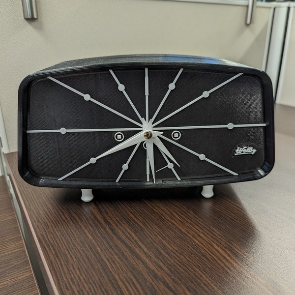 3D Printed Vintage Welby Mid Century Mantle Clock