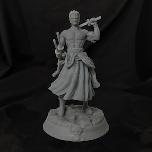 Roronoa Zoro Action Figure , One Piece Collectible , Paintable