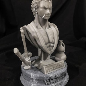 Roronoa Zoro Bust 3D printed
