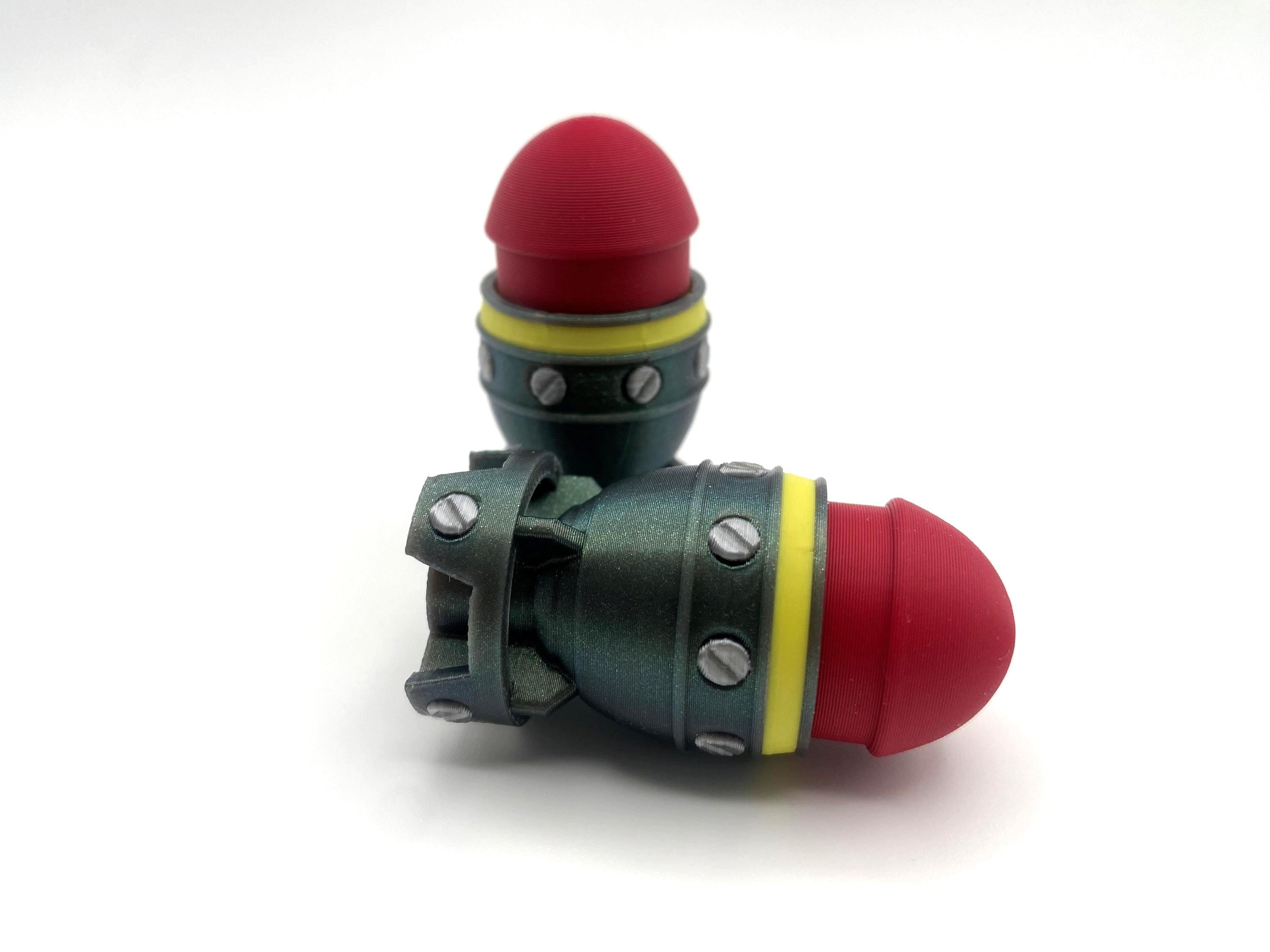Small Nuke Controller Mini Nuke Fidget Clicker | 3D Printed Tiny Atomic Bomb Button - Etsy