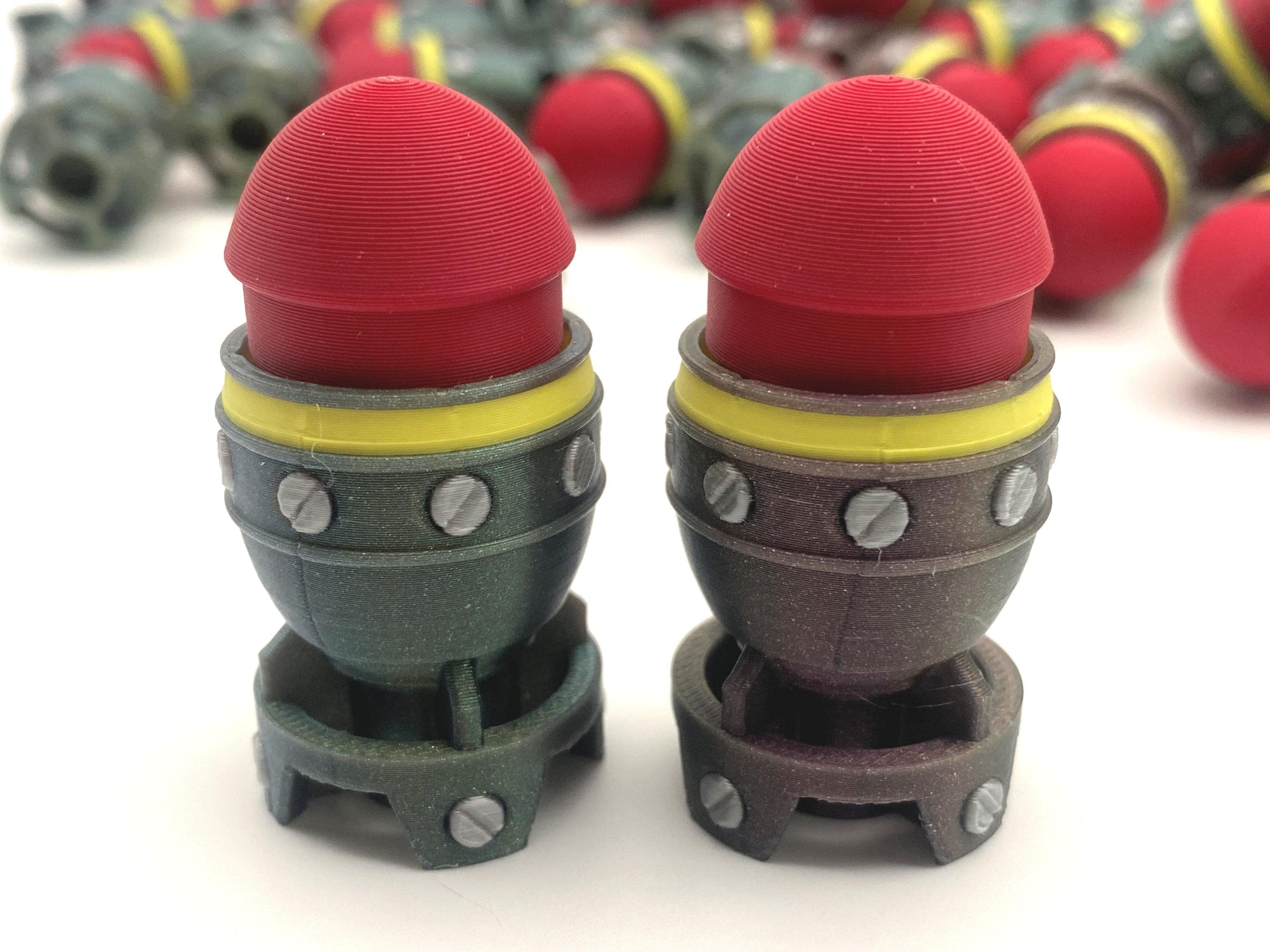 Mini Nuke Fidget Clicker | 3D Printed Tiny Atomic Bomb Button - Etsy