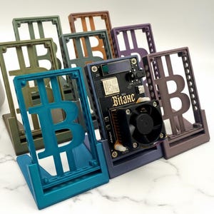Bitaxe Gamma 601 Display Stand | 3D Printed Solo Bitcoin Miner Holder