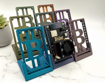 Bitaxe Gamma 601 Display Stand | 3D Printed Solo Bitcoin Miner Holder