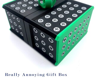 Really Annoying Gift Box | 3D Printed Prank Puzzle Gift Box 296 Screws