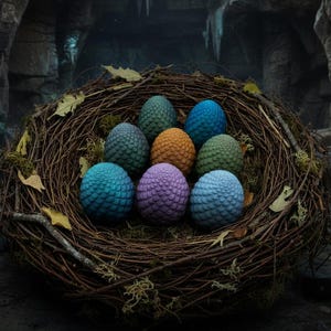 Starlight Threaded Dragon Eggs | Glitter Fillable Screw-Top Eggs