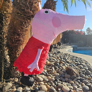 Peppa Pig like Hand Crafted Pinata