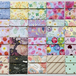 Random assorted Mini Special Embossed Envelope with simple card set