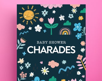 Baby Shower Charades Game | Guess my word Game | Printable Baby Shower Activity | Instant Download | Baby Shower Party Games