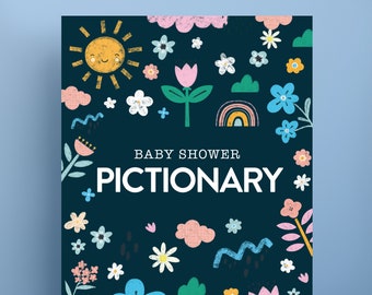 Baby Shower Pictionary Game | Baby Shower Drawing Game | Printable Baby Shower Activity | Instant Download | Draw it | Shower Party Game