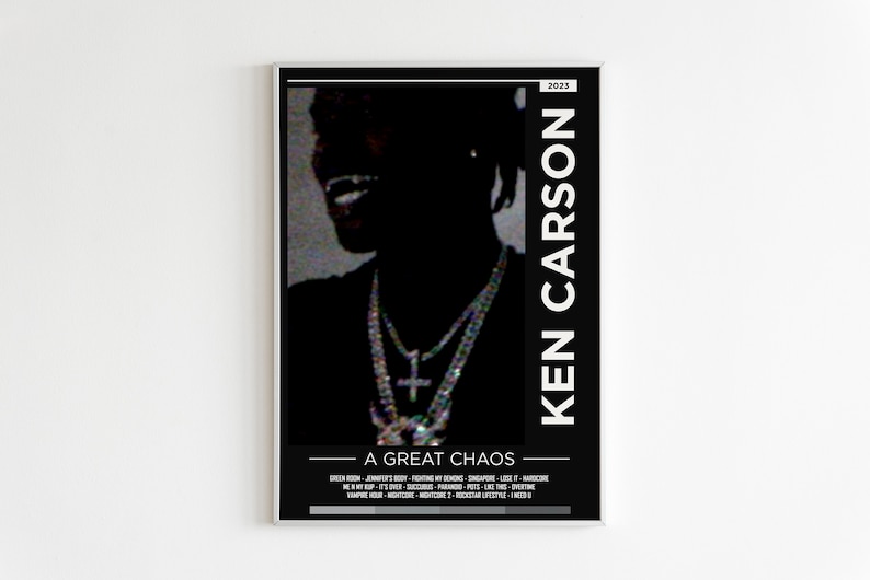 Ken Carson A Great Chaos Album Poster / Album Cover Poster / Etsy