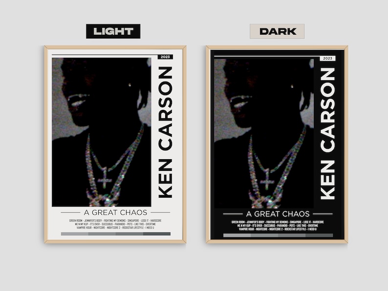 Ken Carson A Great Chaos Album Poster / Album Cover Poster / - Etsy