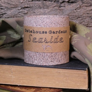 Seaside Candle 12oz., Beach Candle, Handmade Candle, Wood Wick Candle, Beach Decor