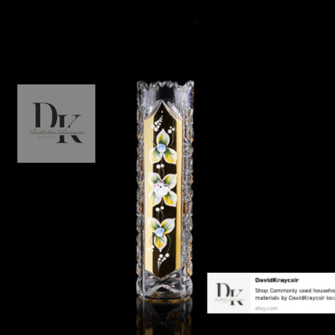 Crystal Vase Set Gold Crystal Vase for Gift Luxury Crystal Etsy